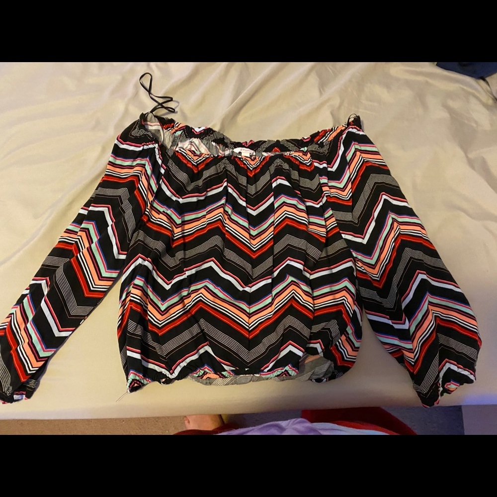 off the shoulder crop top